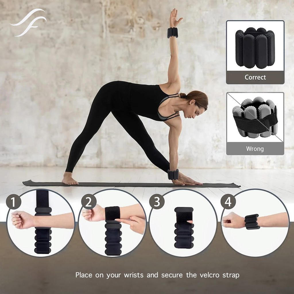 Ankle or Wrist Weights - Set of 2 (1LB Each)