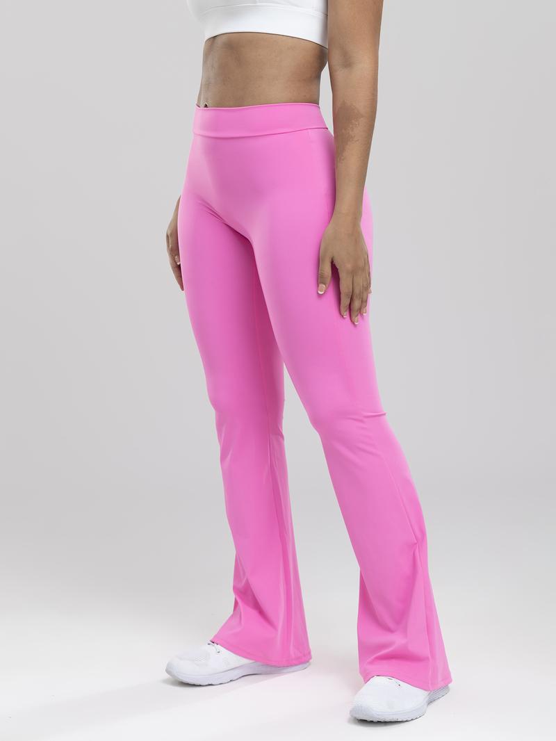 High Waist Flared Yoga Pants - Booty-Lifting Workout Leggings