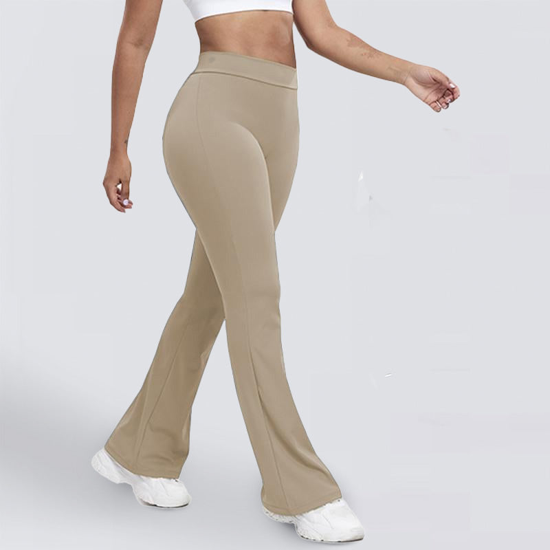 High Waist Flared Yoga Pants - Booty-Lifting Workout Leggings