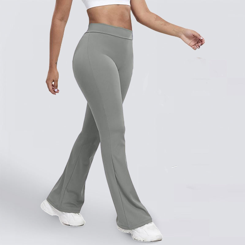 High Waist Flared Yoga Pants - Booty-Lifting Workout Leggings