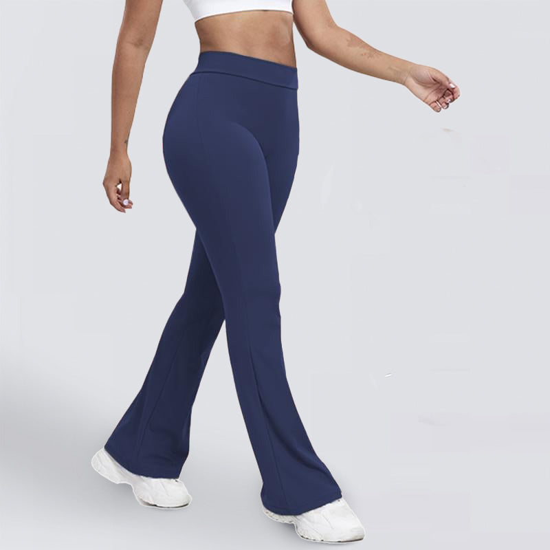 High Waist Flared Yoga Pants - Booty-Lifting Workout Leggings