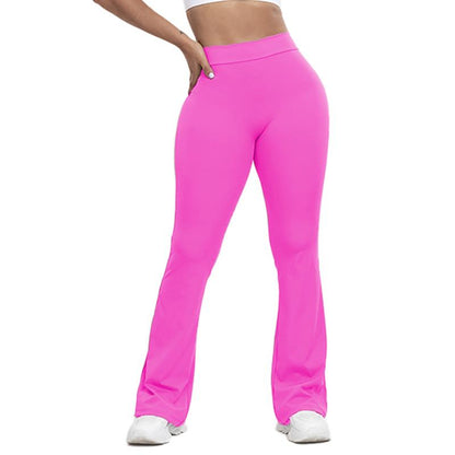High Waist Flared Yoga Pants - Booty-Lifting Workout Leggings