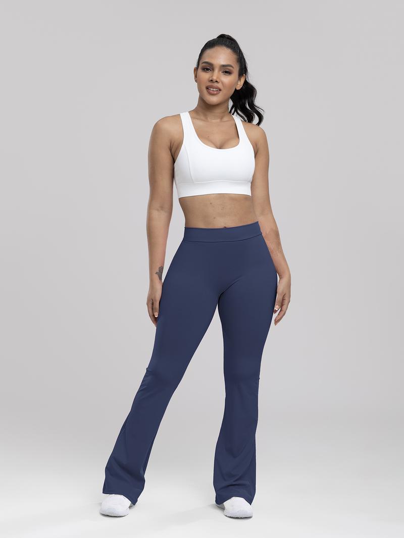 High Waist Flared Yoga Pants - Booty-Lifting Workout Leggings