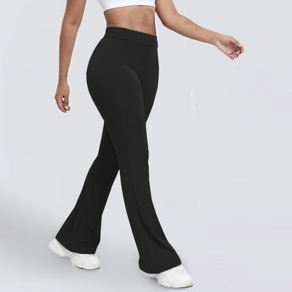 High Waist Flared Yoga Pants - Booty-Lifting Workout Leggings
