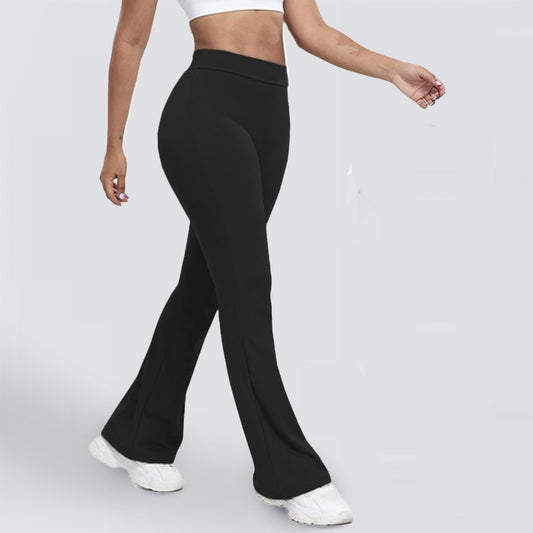 High Waist Flared Yoga Pants - Booty-Lifting Workout Leggings