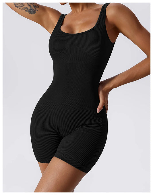 Seamless Shorts Jumpsuit