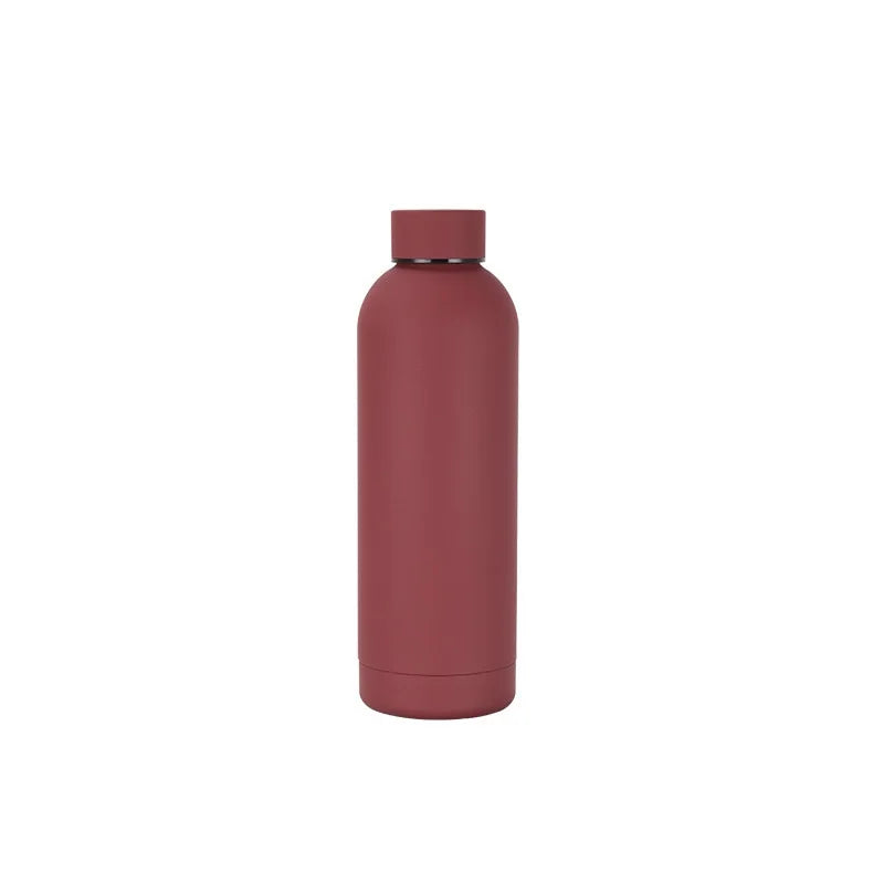 New Steel 500Ml Small Mouth Bottle Outdoor Sports USA Style Portable Thermos Cup Cool Water Bottle